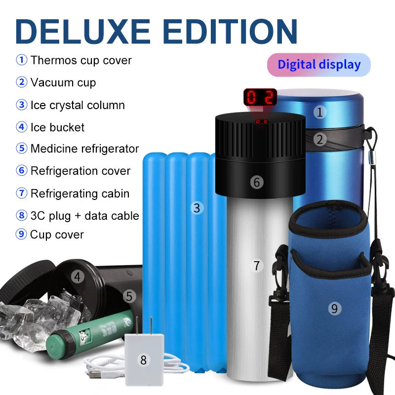 42H 1-8 Insulin Pens Cooler Travel Case Portable Medicine Travel Cooler TSA Approved, Big Diabetic Medication Cooler for Travel EpiPen Carry Case with Adjustable Biogel