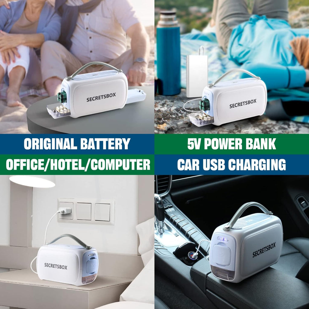 Medication Cooler for Travel TSA Approved Medicine Cooler with 36-46℉ Digital Display Portable Mini Refrigerator for Medicine Diabetic Travel Case