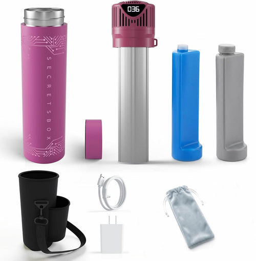 Electric Insulin Cooler Travel Case, 4 Pens Mini Medication Fridge with Biogel, USB Medicine Cooler Keeps Dynamic Temp 36-46℉