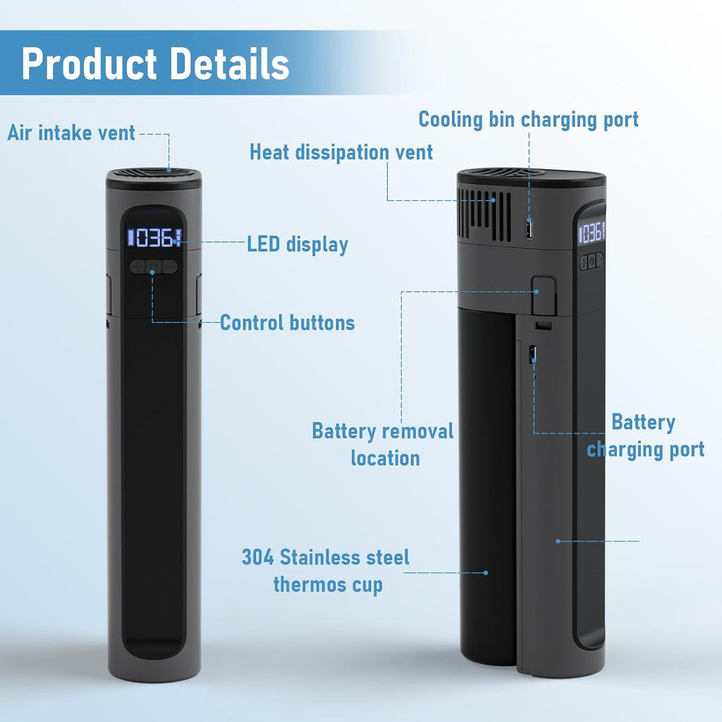 Electric Insulin Cooler Travel, 1 Pen Mini Medication Fridge with Battery