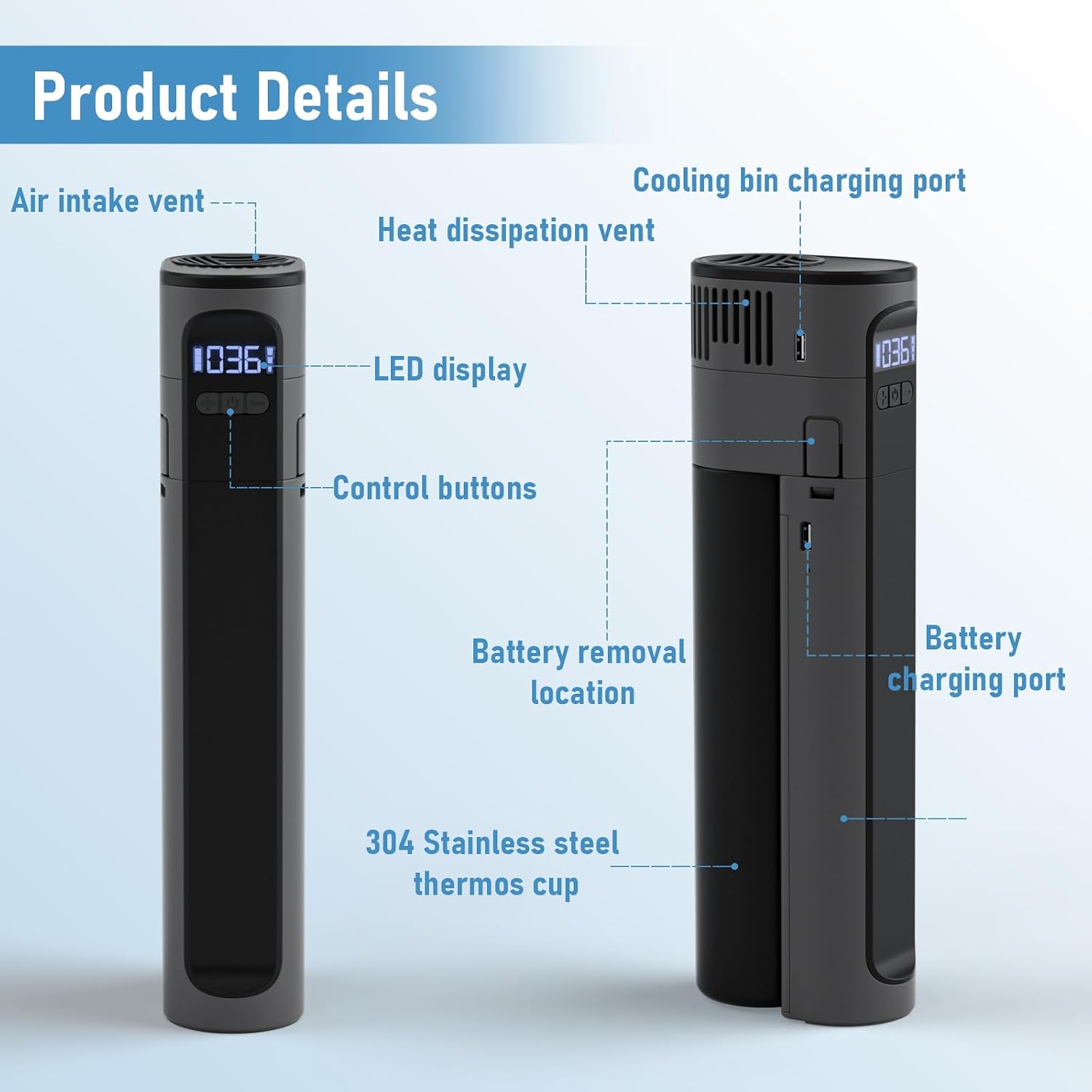 Electric Insulin Cooler Travel, 1 Pen Mini Medication Fridge with Battery