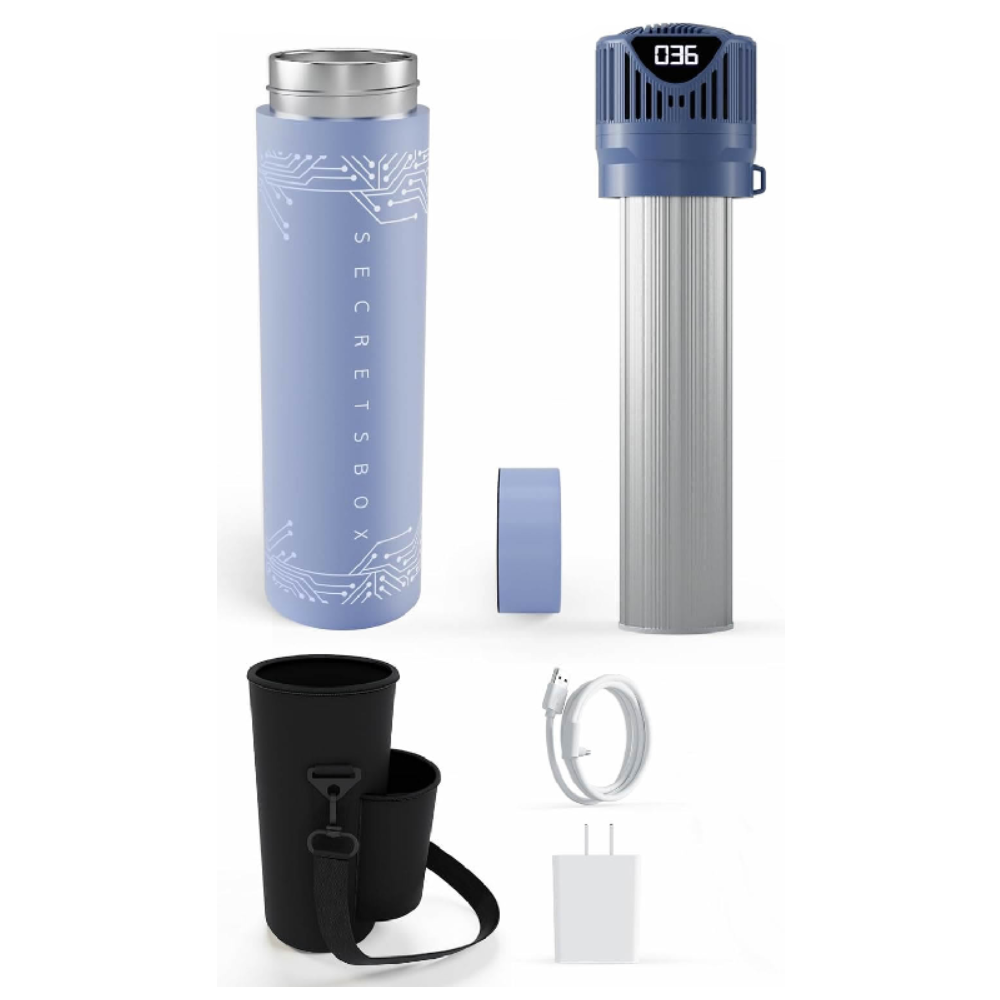 Electric Insulin Cooler Travel Case, 4 Pens Mini Medication Fridge with Biogel, USB Medicine Cooler Keeps Dynamic Temp 36-46℉